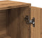 vidaXL - Dressoir - 88x30x64 - cm - bewerkt - hout - artisanaal - eikenkleur