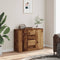 vidaXL - Dressoir - 88x30x64 - cm - bewerkt - hout - oud - houtkleurig