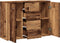vidaXL - Dressoir - 88x30x64 - cm - bewerkt - hout - oud - houtkleurig
