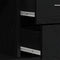 vidaXL - Dressoir - 88x30x64 - cm - bewerkt - hout - zwart - eikenkleurig