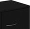 vidaXL - Dressoir - 88x30x64 - cm - bewerkt - hout - zwart - eikenkleurig