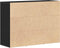 vidaXL - Dressoir - 88x30x64 - cm - bewerkt - hout - zwart - eikenkleurig