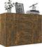 vidaXL - Dressoir - 88x30x65 - cm - bewerkt - hout - gerookt - eikenkleurig