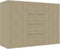 vidaXL - Dressoir - 88x30x65 - cm - bewerkt - hout - sonoma - eikenkleurig