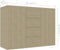 vidaXL - Dressoir - 88x30x65 - cm - bewerkt - hout - sonoma - eikenkleurig