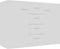 vidaXL - Dressoir - 88x30x65 - cm - bewerkt - hout - wit