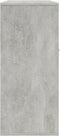 vidaXL - Dressoir - 88x30x70 - cm - bewerkt - hout - betongrijs