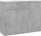 vidaXL - Dressoir - 88x30x70 - cm - bewerkt - hout - betongrijs