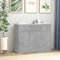 vidaXL - Dressoir - 88x30x70 - cm - bewerkt - hout - betongrijs