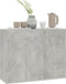vidaXL - Dressoir - 88x30x70 - cm - bewerkt - hout - betongrijs