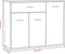 vidaXL - Dressoir - 88x30x70 - cm - bewerkt - hout - bruin - eikenkleur