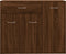 vidaXL - Dressoir - 88x30x70 - cm - bewerkt - hout - bruin - eikenkleur