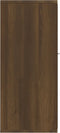 vidaXL - Dressoir - 88x30x70 - cm - bewerkt - hout - bruin - eikenkleur