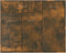 vidaXL - Dressoir - 88x30x70 - cm - bewerkt - hout - gerookt - eikenkleurig