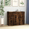 vidaXL - Dressoir - 88x30x70 - cm - bewerkt - hout - gerookt - eikenkleurig