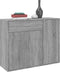 vidaXL - Dressoir - 88x30x70 - cm - bewerkt - hout - grijs - sonoma - eikenkleurig