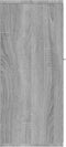 vidaXL - Dressoir - 88x30x70 - cm - bewerkt - hout - grijs - sonoma - eikenkleurig