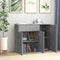 vidaXL - Dressoir - 88x30x70 - cm - bewerkt - hout - grijs - sonoma - eikenkleurig