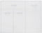 vidaXL - Dressoir - 88x30x70 - cm - bewerkt - hout - hoogglans - wit