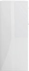 vidaXL - Dressoir - 88x30x70 - cm - bewerkt - hout - hoogglans - wit
