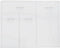 vidaXL - Dressoir - 88x30x70 - cm - bewerkt - hout - hoogglans - wit