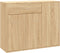 vidaXL - Dressoir - 88x30x70 - cm - bewerkt - hout - sonoma - eikenkleurig