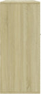 vidaXL - Dressoir - 88x30x70 - cm - bewerkt - hout - sonoma - eikenkleurig