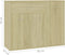 vidaXL - Dressoir - 88x30x70 - cm - bewerkt - hout - sonoma - eikenkleurig