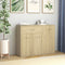 vidaXL - Dressoir - 88x30x70 - cm - bewerkt - hout - sonoma - eikenkleurig