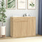 vidaXL - Dressoir - 88x30x70 - cm - bewerkt - hout - sonoma - eikenkleurig