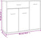 vidaXL - Dressoir - 88x30x70 - cm - bewerkt - hout - sonoma - eikenkleurig