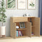 vidaXL - Dressoir - 88x30x70 - cm - bewerkt - hout - sonoma - eikenkleurig