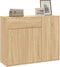 vidaXL - Dressoir - 88x30x70 - cm - bewerkt - hout - sonoma - eikenkleurig