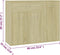 vidaXL - Dressoir - 88x30x70 - cm - bewerkt - hout - sonoma - eikenkleurig