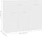 vidaXL - Dressoir - 88x30x70 - cm - bewerkt - hout - wit