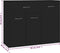 vidaXL - Dressoir - 88x30x70 - cm - bewerkt - hout - zwart