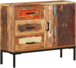 vidaXL - Dressoir - 88x30x73 - cm - massief - gerecycled - hout