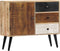 vidaXL - Dressoir - 88x30x73 - cm - massief - mangohout