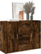 vidaXL - Dressoir - 90,5x29,5x65 - cm - bewerkt - hout - gerookt - eikenkleurig