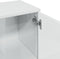 vidaXL - Dressoir - 90,5x29,5x65 - cm - bewerkt - hout - hoogglans - wit