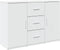 vidaXL - Dressoir - 90,5x29,5x65 - cm - bewerkt - hout - wit