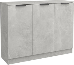 vidaXL - Dressoir - 90,5x30x70 - cm - bewerkt - hout - betongrijs