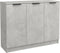 vidaXL - Dressoir - 90,5x30x70 - cm - bewerkt - hout - betongrijs