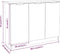 vidaXL - Dressoir - 90,5x30x70 - cm - bewerkt - hout - betongrijs