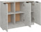 vidaXL - Dressoir - 90,5x30x70 - cm - bewerkt - hout - betongrijs