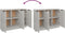 vidaXL - Dressoir - 90,5x30x70 - cm - bewerkt - hout - betongrijs