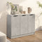 vidaXL - Dressoir - 90,5x30x70 - cm - bewerkt - hout - betongrijs