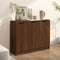 vidaXL - Dressoir - 90,5x30x70 - cm - bewerkt - hout - bruin - eikenkleur