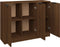 vidaXL - Dressoir - 90,5x30x70 - cm - bewerkt - hout - bruin - eikenkleur