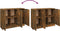 vidaXL - Dressoir - 90,5x30x70 - cm - bewerkt - hout - gerookt - eikenkleurig
